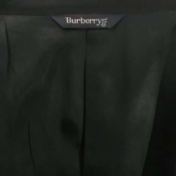 Vintage Burberry Navy Wool Double Breasted Suit Coat/Blazer - Picture 7 of 12